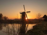 Sonnenaufgang an der Wasserschöpfmühle Bedekaspel